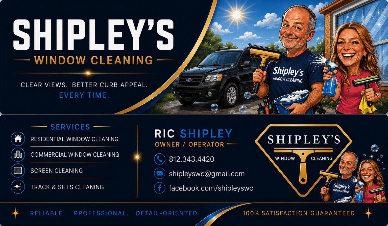 Shipley’s Window Cleaning residential and commercial service information